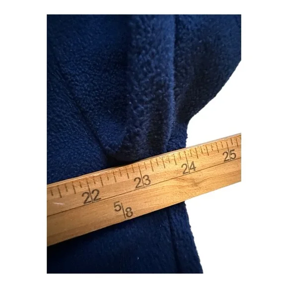 Vintage Winnie The Pooh 1/4 Zip Hoodie Fall Leaves Women's Medium Sz Blue Fleece - Picture 9 of 16